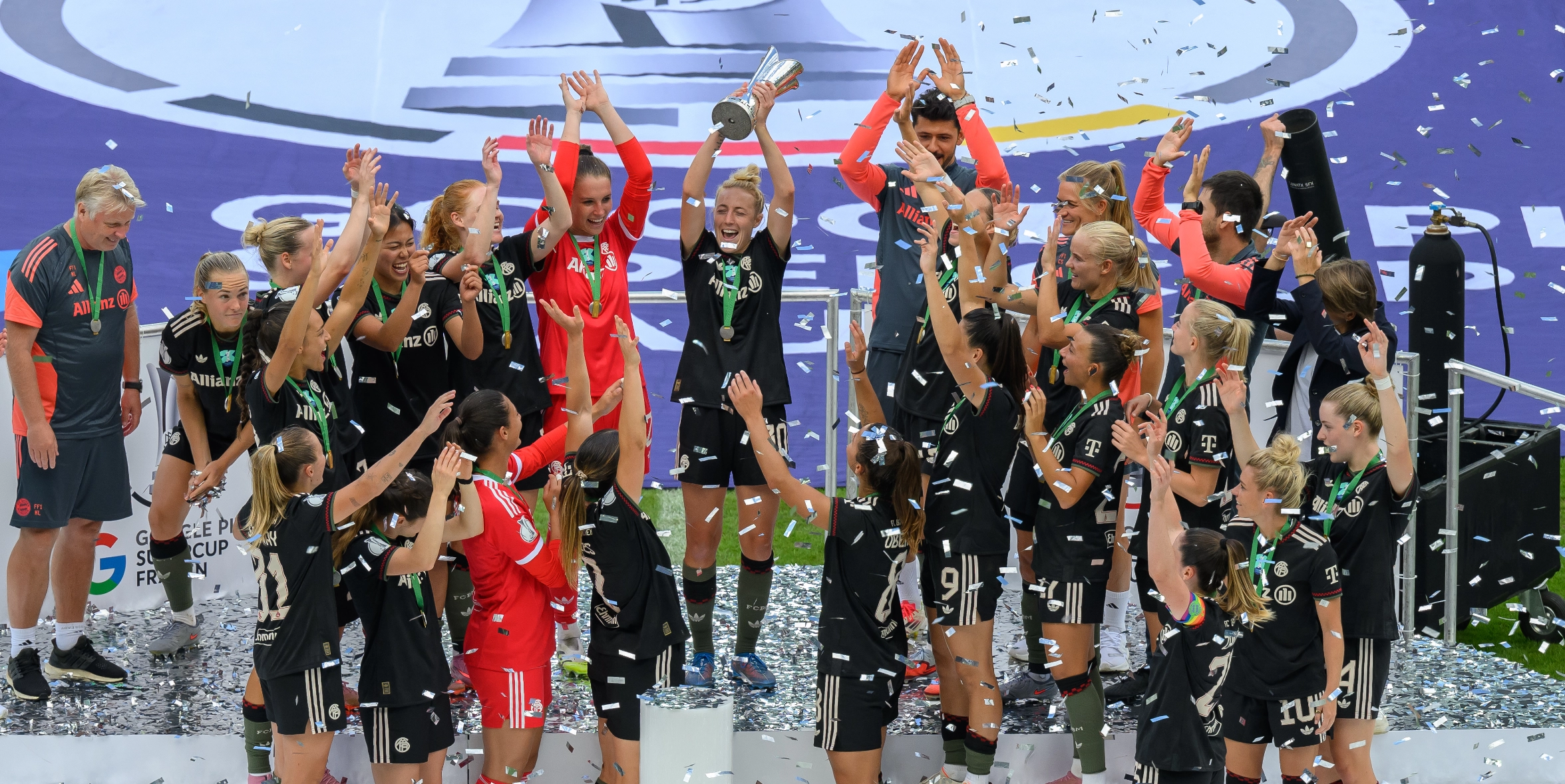 German team celebrating victory