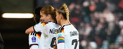 Deutsche Frauen-Nationalmannschaft feiert einen Sieg