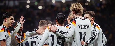 Deutsche Männer-Nationalmannschaft feiert einen Sieg