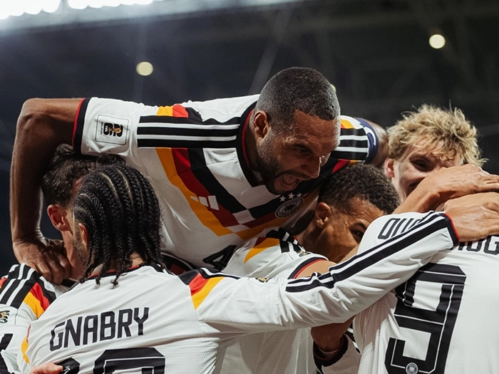 Deutsche Männer-Nationalmannschaft feiert einen Sieg